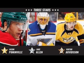 Pominville earns 1st star of week feb 13, 2017