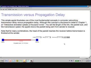Propagation delay and transmission delay