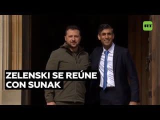 Zelenski llega al reino unido y se reúne con sunak