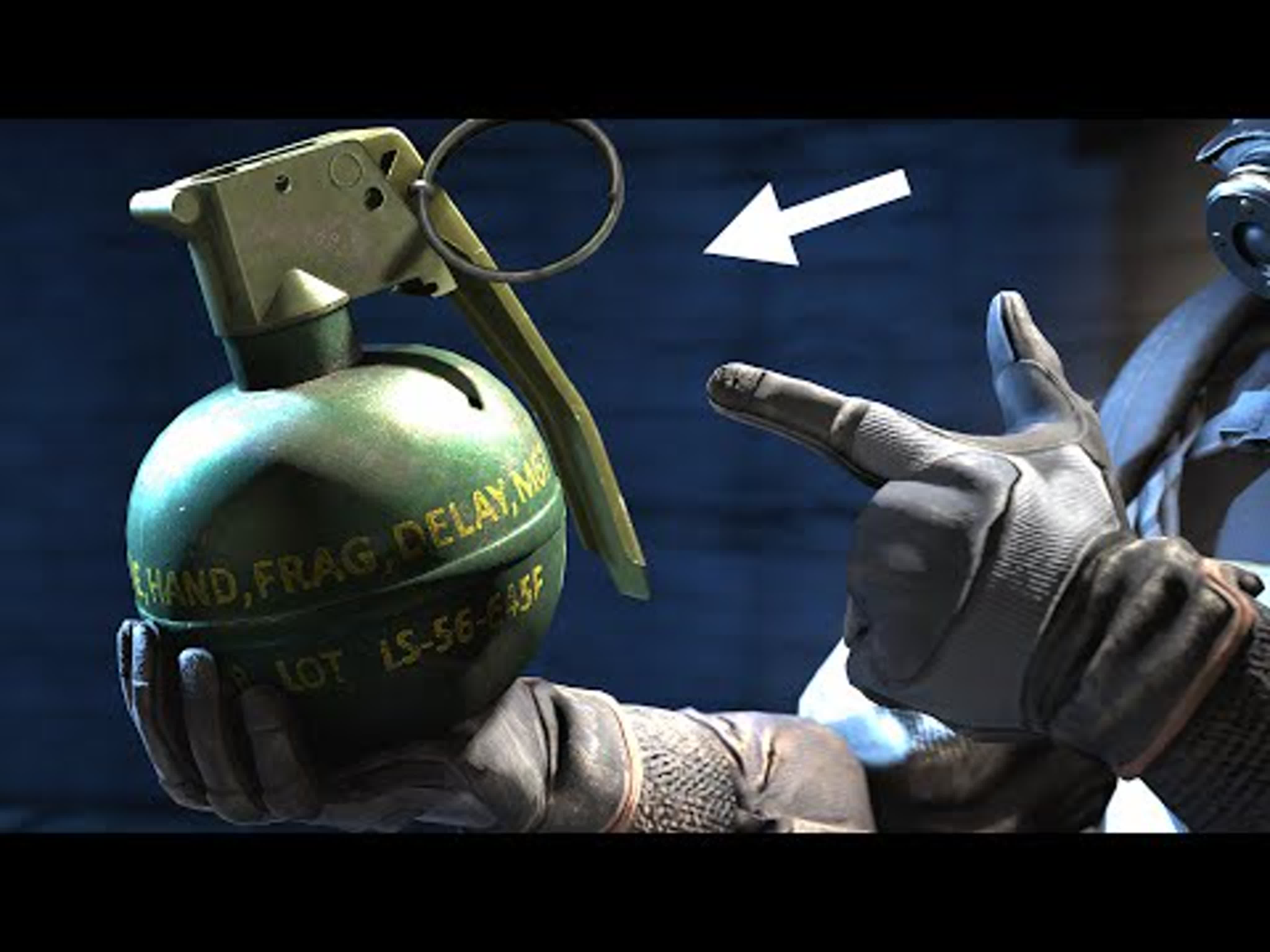 Hand grenade logic in video games