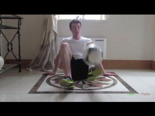 Sitdown juggling (tutorial) freestyle football soccer (sits)