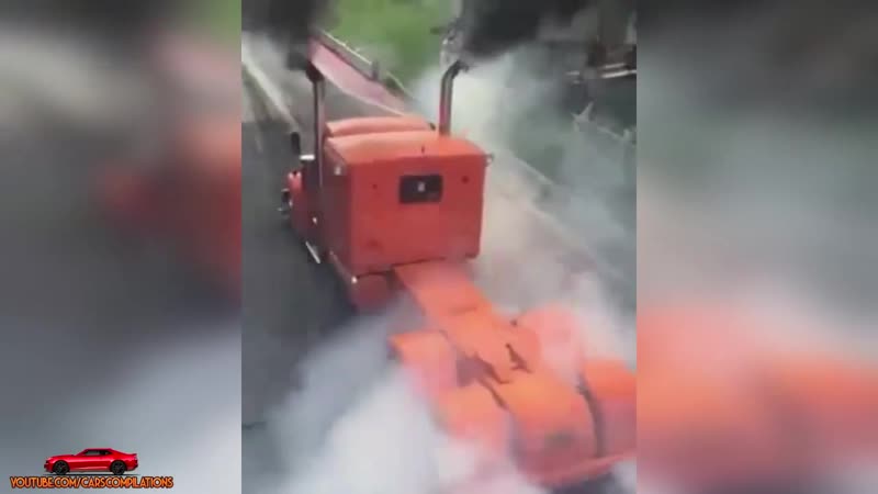 Американские дальнобои монстры! jake brake sound, big rig rolling coal