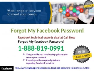 Is facebook password reset 1 888 819 0991 is reliable or not? yes or no?