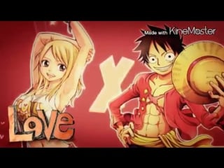 Crossover fairy tail and one piece lucy and luffy/кроссовер фейри тейл и ван пис люси и луффи