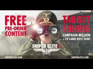 Sniper elite 4 first gameplay trailer target führer teaser