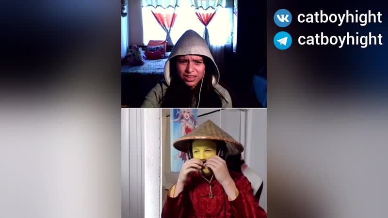 Мелкая угарает над catboykami гуком