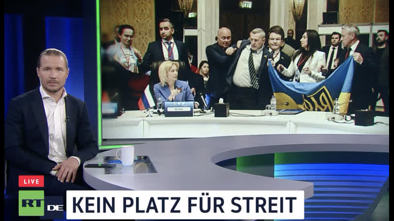 "theater" in der türkei ukrainische delegation provoziert mit flagge