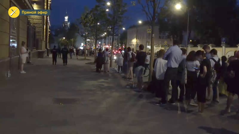 Пикет в поддержку ивана голунова у главного здания гувд москвы