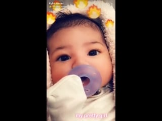 Stormi webster on kylie’s snapchat