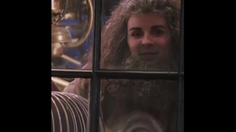 Lynn gunn as rubeus hagrid from harry potter