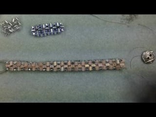 Make a greek cross bracelet (seed beading 395)