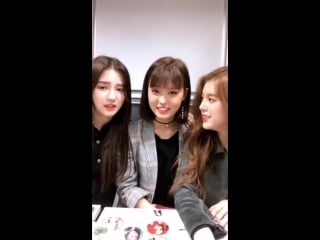 180424 nancy, ahin & daisy's instagram live @ momoland official