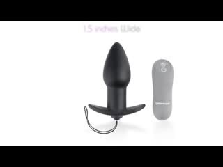 Eldorado presents anal fantasy collection remote control silicone plug from pipe
