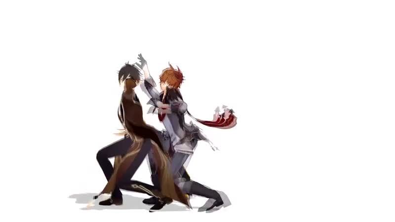 Zhongli and childe womanizer mmd