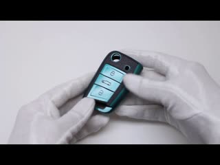 Силиконовый чехол на ключ volkswagen бирюзовый