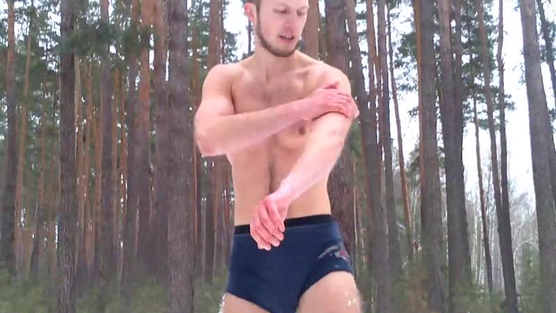 Закаливание, обтирание снегом