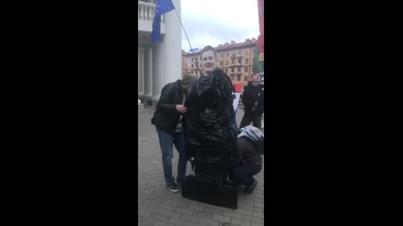 Nexta на акцыі ў менску!