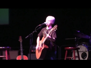 Carson lueders, age 9, original big mouth bass knitting factory opening for sammy eubanks