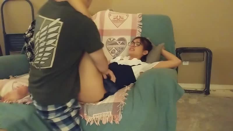 Quicky with my young math tutor on the couch