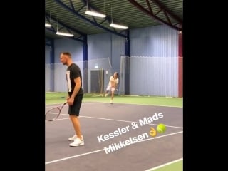 Mads mikkelsen and mikkel kessler (parken stadium, copenhagen, 30 04 2018)
