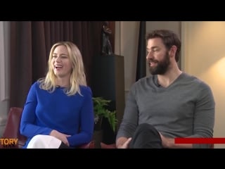 Emily blunt and john krasinski interview a quiet place