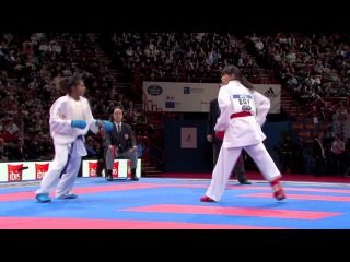 Bronze female kumite 55kg yassmin attia vs nisha alagasan world karate championships 2012