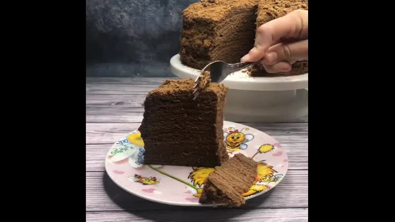 Шоколадный медовик🍯