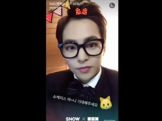 [video] 161101 exo xiumin @ snow live hey exo l! cbx hot debut