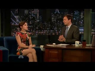 Эмма уотсон на шоу late night with jimmy fallon