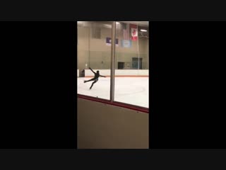 Rika kihira trains quad toe and quad salchow (紀平 梨花, january