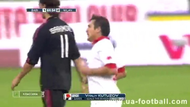 Кутузов забивает «милану»