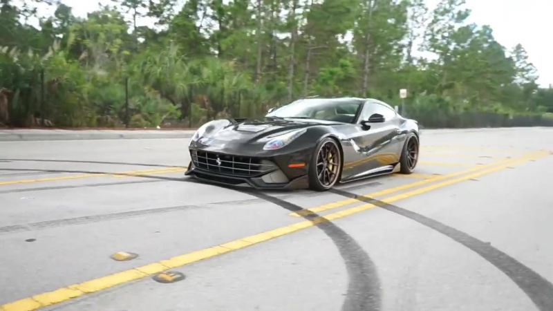 Ferrari f12 berlinetta на улицах маями