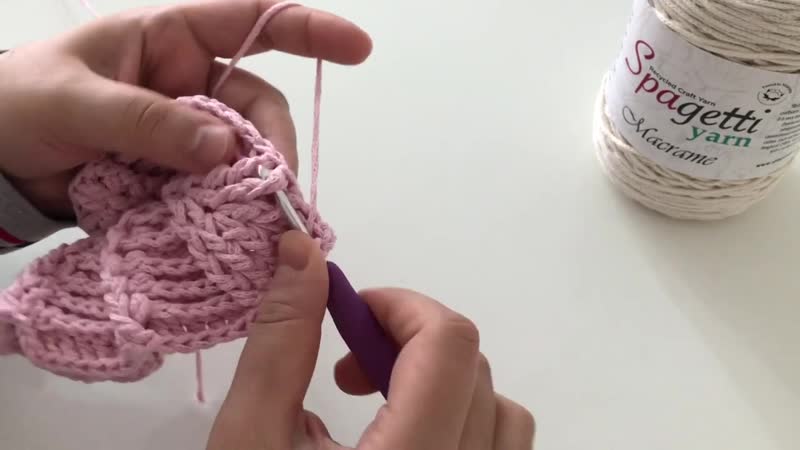 Часть 2 makrome ipten tığ i̇şi örgü yaprak modelli çanta yapımı part 2 (720p)