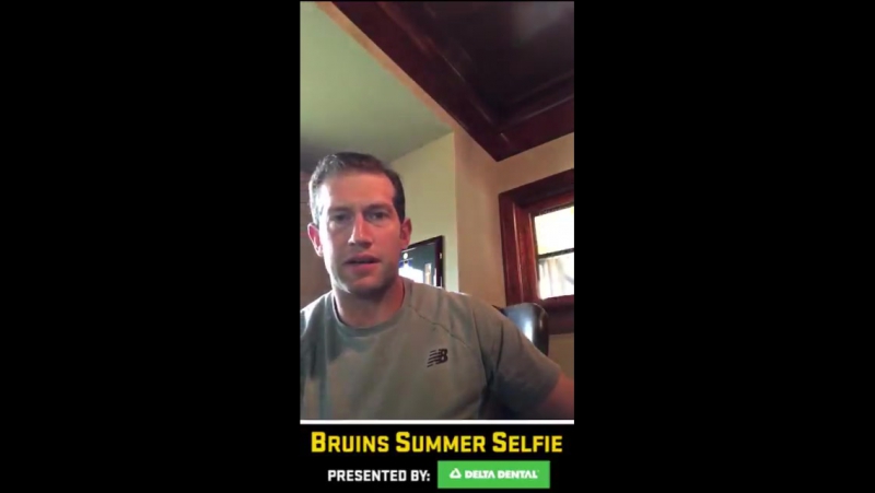 Бостон брюинз летнее селфи от david backes#42