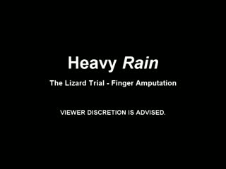 Finger amputation (heavy rain)