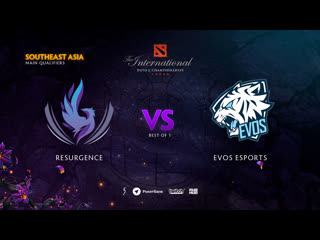 Resurgence vs evos esports, ti9 qualifiers sea, bo1 [mila]