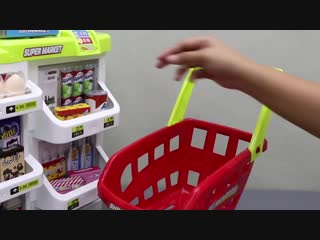 Supermarket playset unboxing and