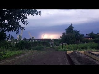 Украина, новомосковск самая ужасная молния 27 06 2018🌩⚡