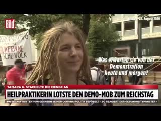 Bild sprach mit der reichstagsfrau schon am tag vorher