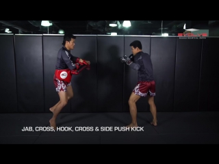 Muay thai 4 essential side push kick combinations evolve university