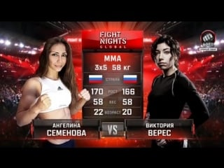 Ангелина семенова vs виктория верес / angelina semenova vs viktoria veres