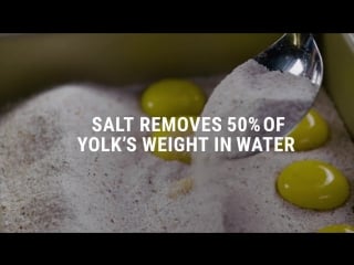 How to make bonito and black pepper cured egg yolks with cooks science