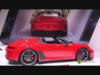 2019 porsche 911 speedster exterior and interior walkaround 2018 paris motor show