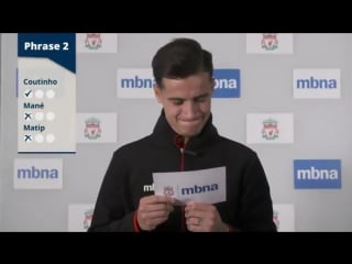 Coutinho, mané and matip take on the scouse challenge