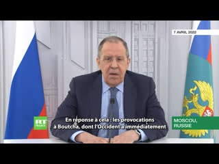 Sergueï lavrov sur le nouveau projet d'accord soumis par la partie ukrainienne