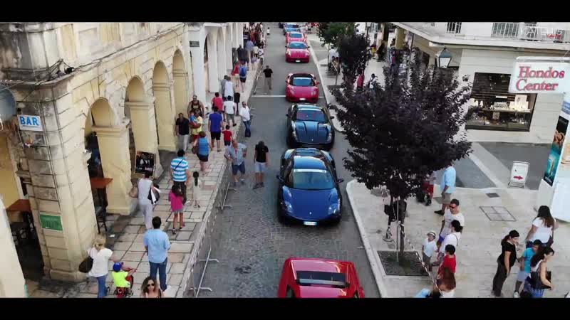 Ferrari club passione rossa drone cinematography corfu, greece 2018