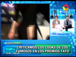 Natalia oreiro en los premios tato look e es el show (03 12 2015)