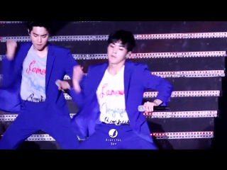 [fancam] | 150814 miraero tongilro xiumin focus call me baby