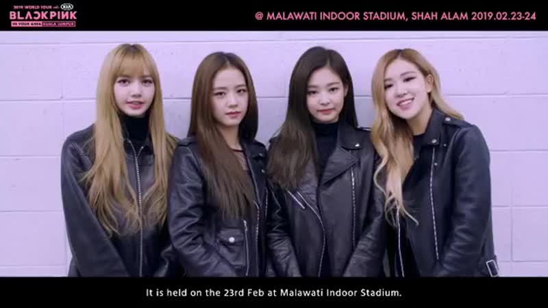 Blackpink message to blinks in malaysia