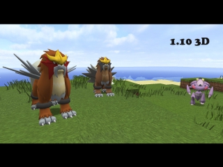 Pokepack hd 3d model and animation entei